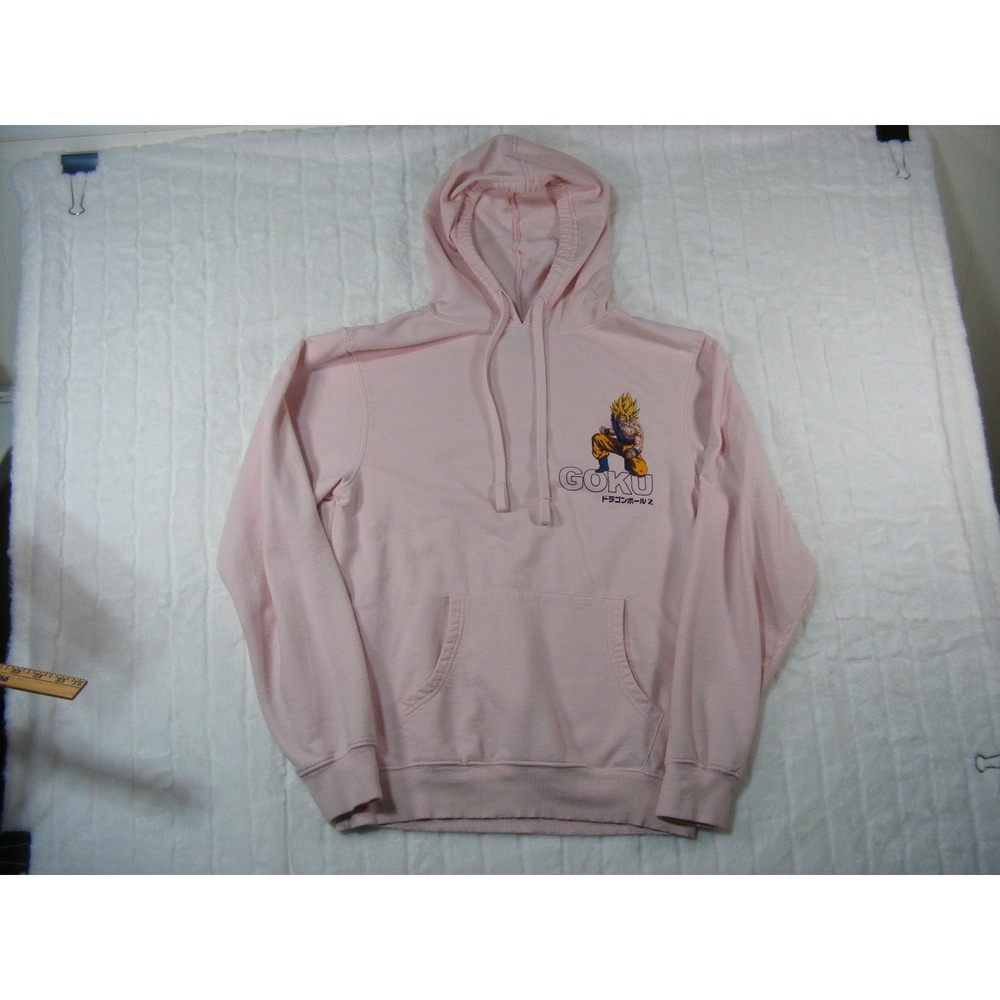 Dragon Ball Z Hoodie Girls Medium Pink Excellent Goku Graphic Sweatshirt